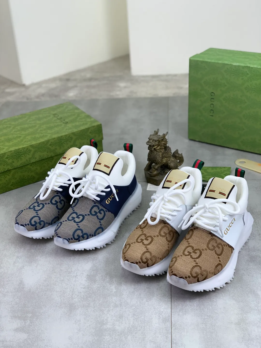 Men's shoes 💰P460💰[New style]🆘 Gucci [GUCCI] classic fashion high-top men's shoes, synchronized with counters, exquisite workmanship, exquisite color matching, the upper is made of original soft double G calfskin Gucci webbing ➕ first-layer pigskin lining ➕ pigskin feet The lasts made according to the original version are quite attractive both on the foot and in the placement. There is no need to explain the good style, the workmanship is superior, quality determines everything, absolutely versatile, code number: 38-44, 2️⃣colors🉑️ to choose from
